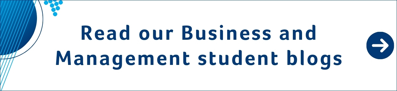 Read our business and management student blogs banner mobile
