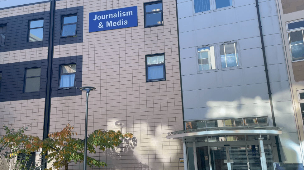 Journalism building at the university of Huddersfield