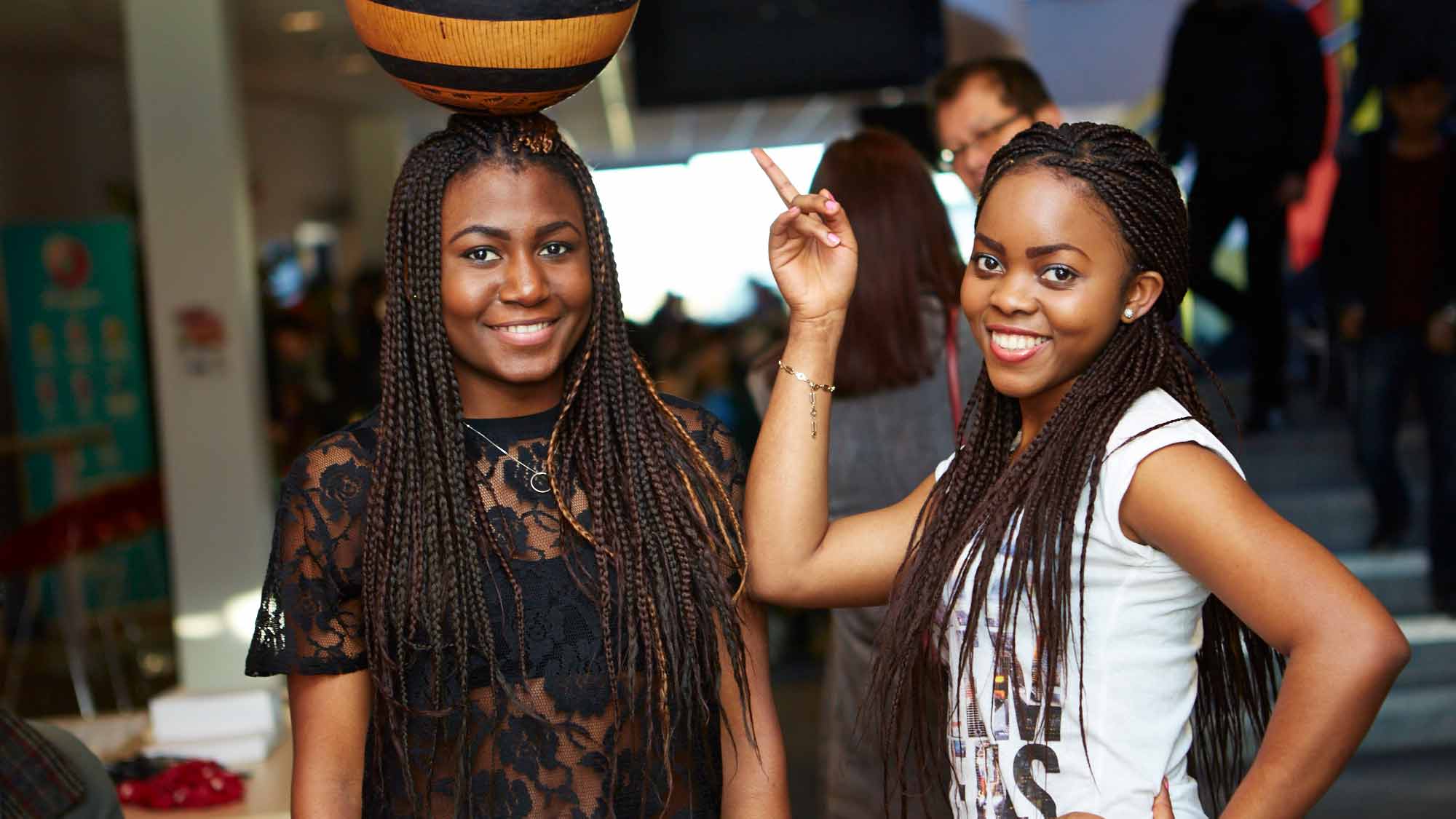 Students from the Cameroonian Society at the International week event