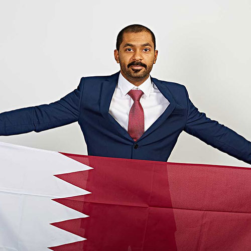 Qatari president for society page