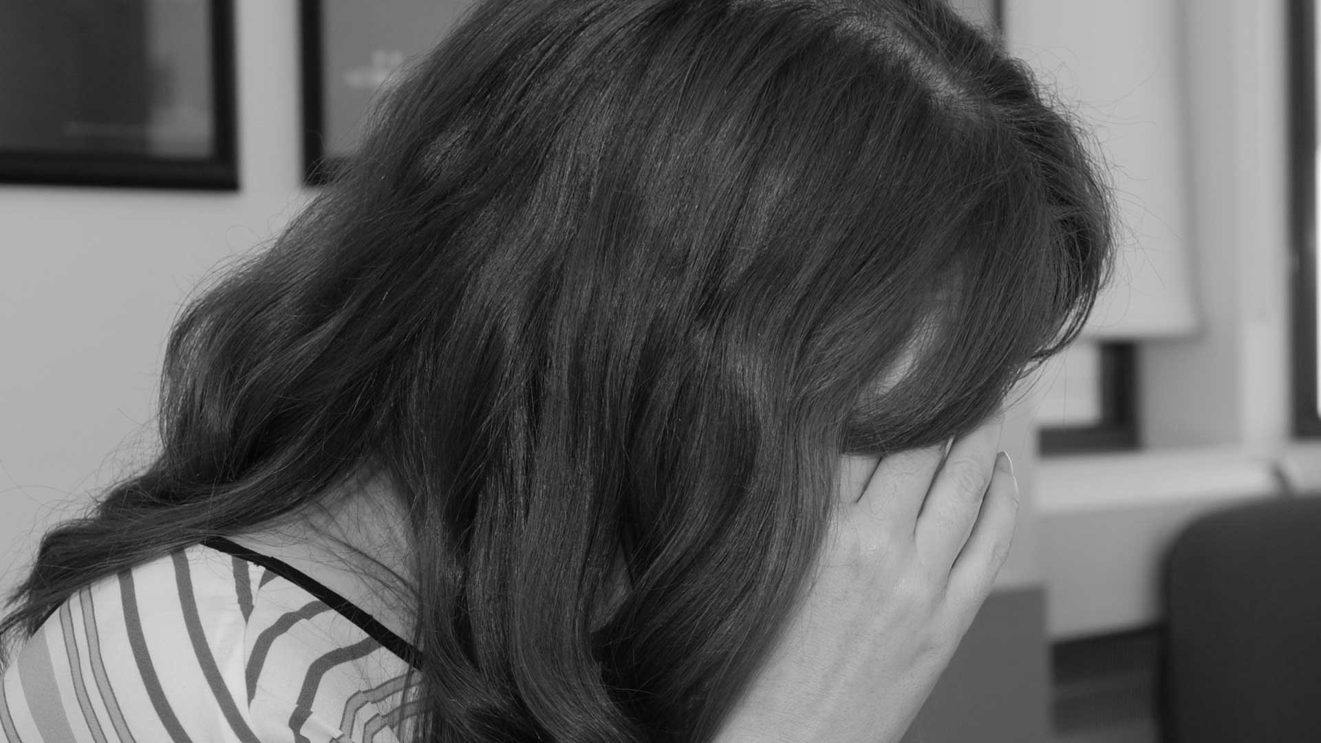 depressed woman