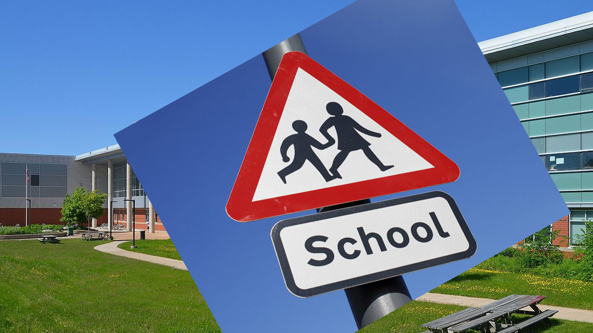 school sign