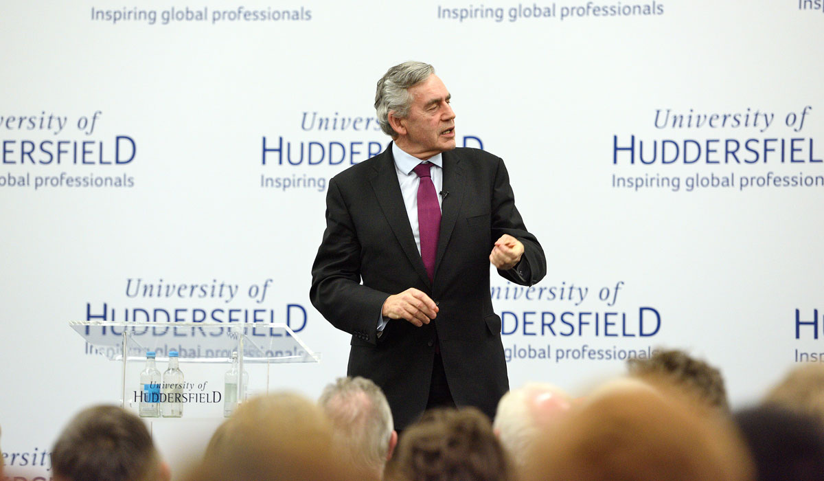 former Prime Minister The Rt Hon Gordon Brown