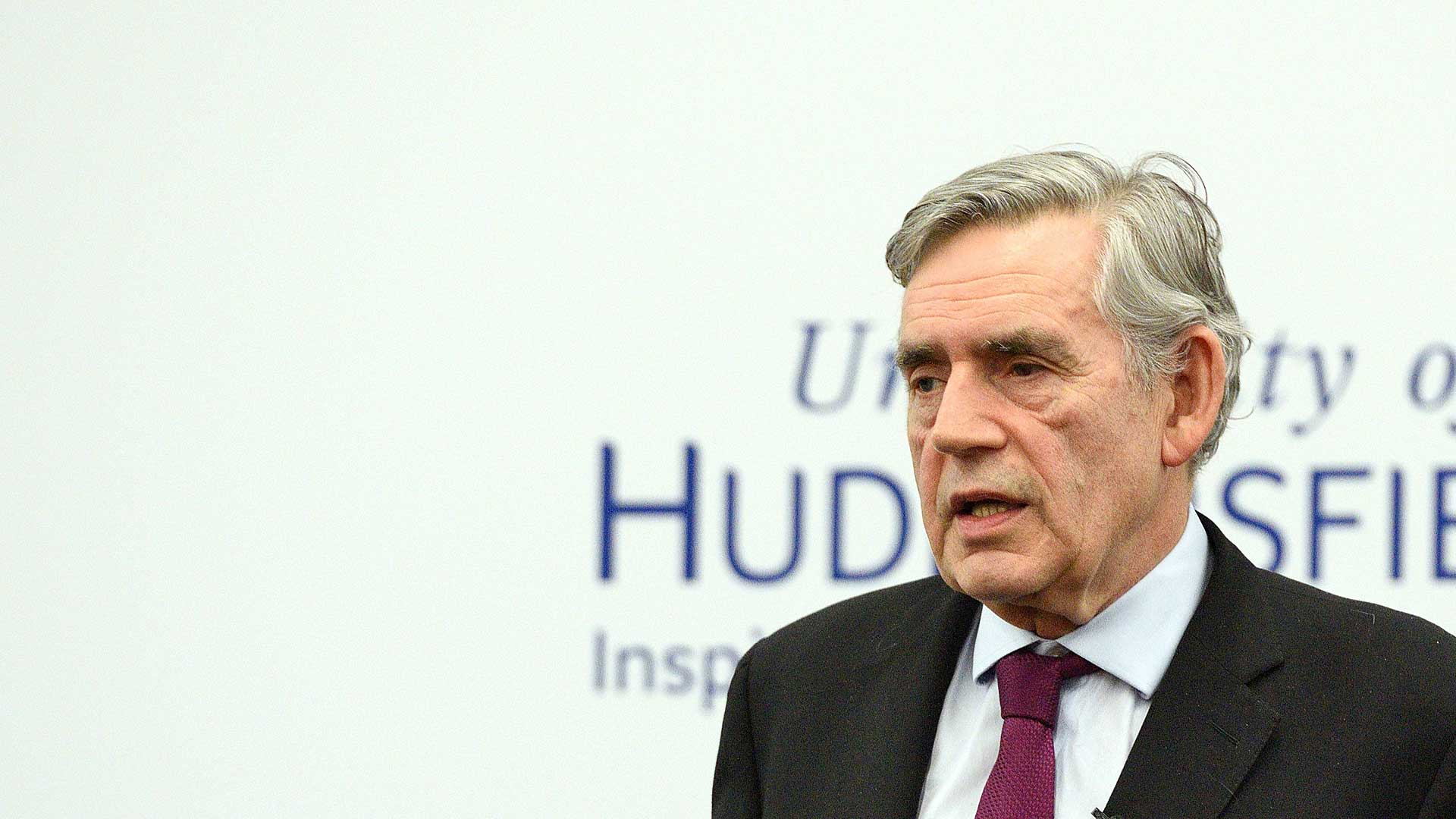 The Rt Hon Gordon Brown at the University of Huddersfield