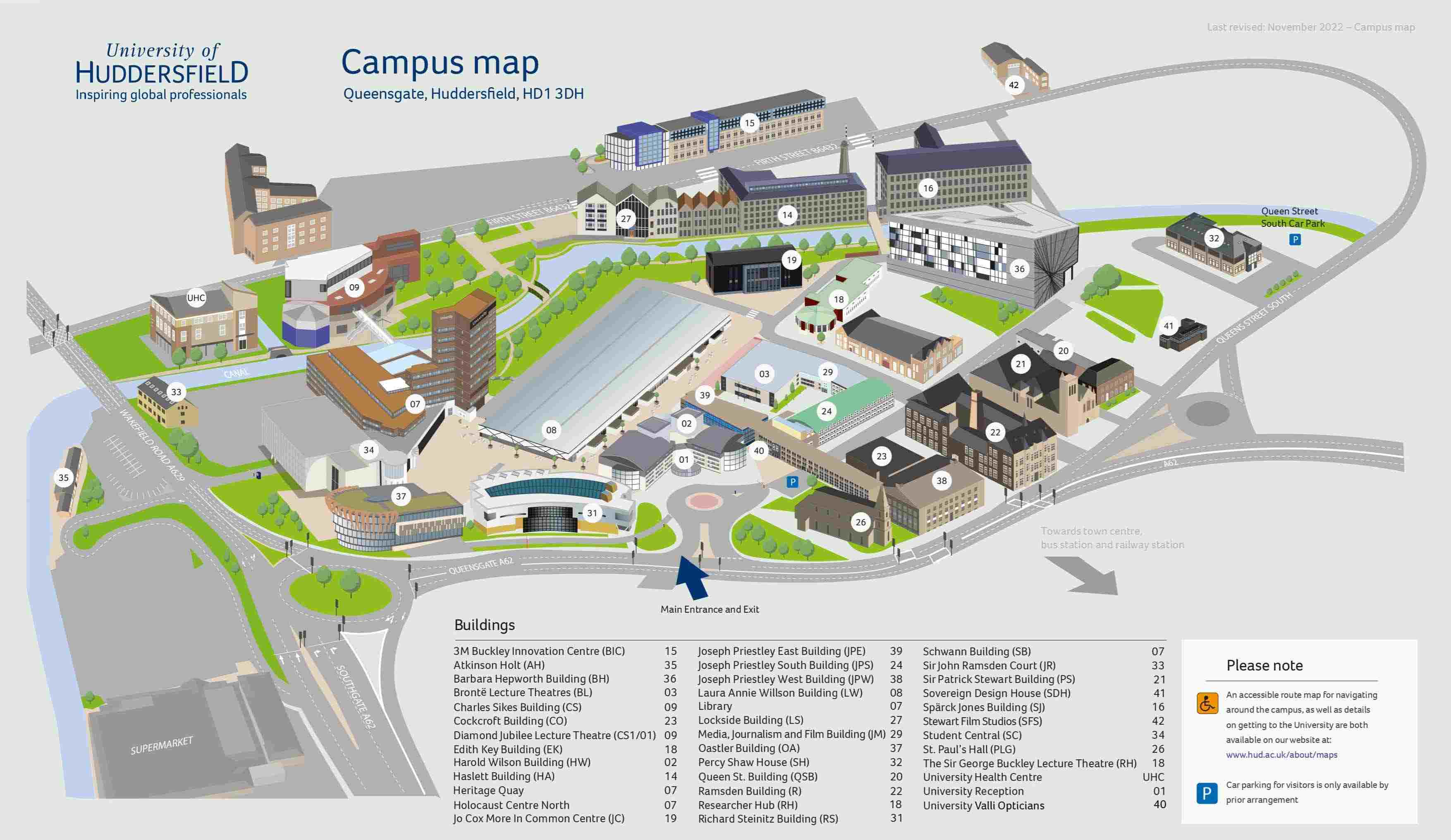 Map of campus